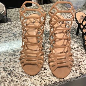 Tan target heels